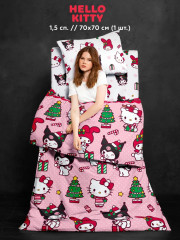 Комплект постельного белья «Kitty New year» - Фото 3