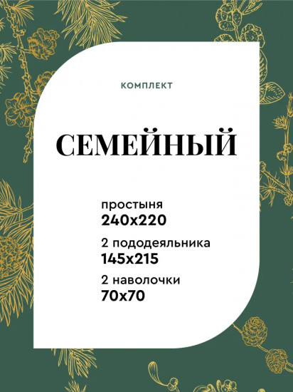Комплект постельного белья «Gold snowflakes»