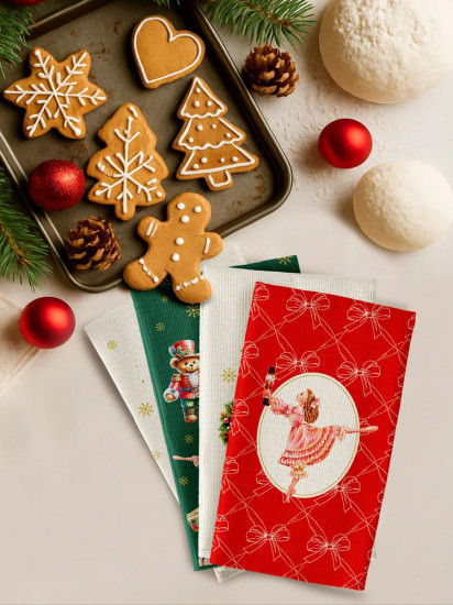 Комплект полотенец кухонных «Christmas bears»