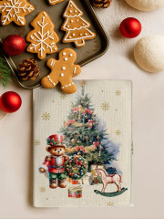 Комплект полотенец кухонных «Christmas bears» - Фото 4