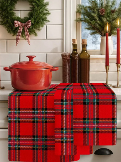 Комплект полотенец кухонных «Red scots Style»