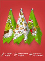 Комплект полотенец кухонных «Merry Shrekmas» - Фото 4