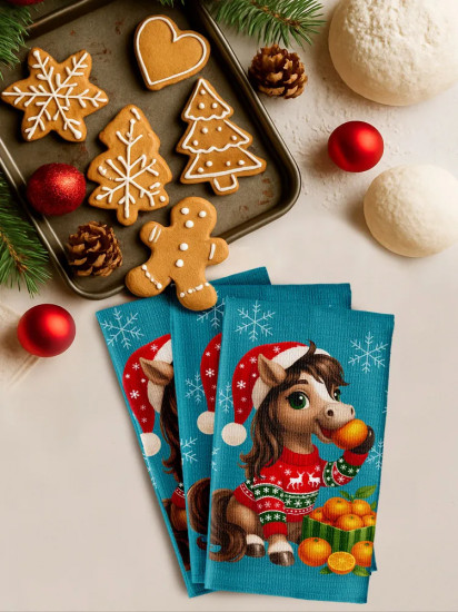Комплект полотенец кухонных «Christmas Pony»