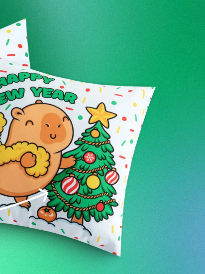 Подушка декоративная «Christmas Capybara»