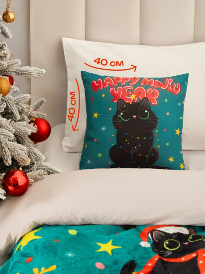Подушка декоративная «Holidays cats»