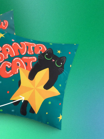 Подушка декоративная «Holidays cats»