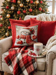 Подушка декоративная «Cozy Snowman» - Фото 5