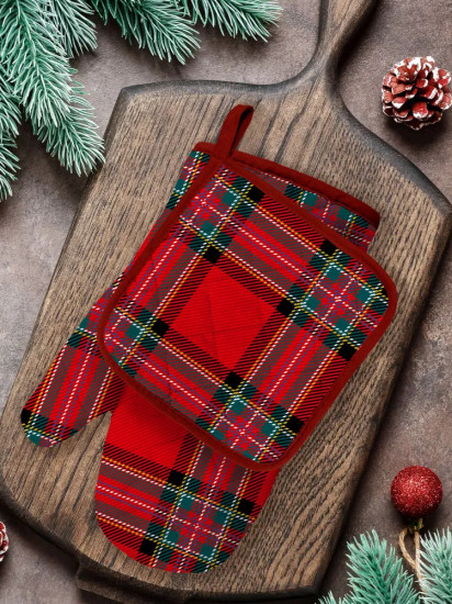 Комплект прихваток кухонных «Red scots Style»