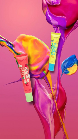 Бальзам для губ SOS «Lip Coctails», тон 01 Клубничное мохито