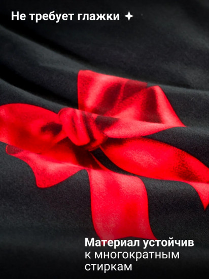 Комплект постельного белья «Банты графит»