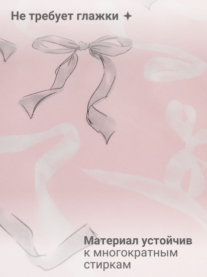 Комплект постельного белья «Банты серые»