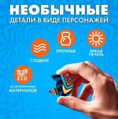 Деревянный пазл «Кот Мандала» - Фото 2