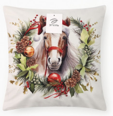 Наволочка декоративная «Лошадь в венке» - Фото 5