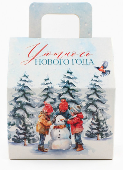 Печенье с предсказанием в коробке «Уютного Нового года»