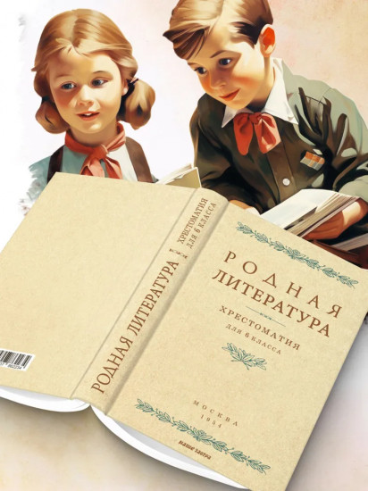 Родная литература. Хрестоматия для 6 класса. 1954 год