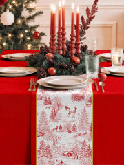 Комплект из скатерти и дорожки на стол «Christmas forest» - Фото 2