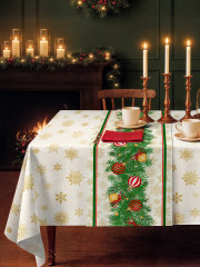 Комплект из скатерти и дорожки на стол «New Year's garland» - Фото 4