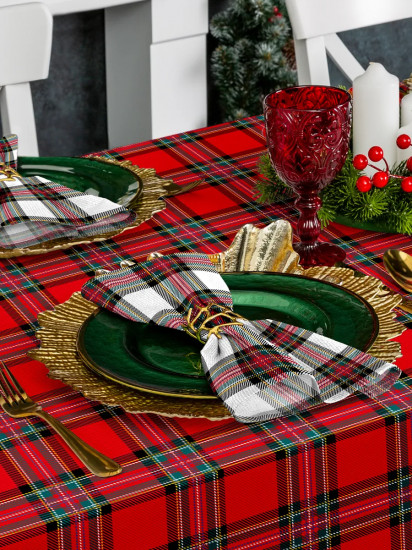 Комплект из скатерти и салфеток «Red scots Style»