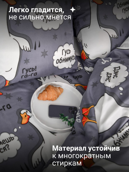 Комплект постельного белья «Гусь серый»
