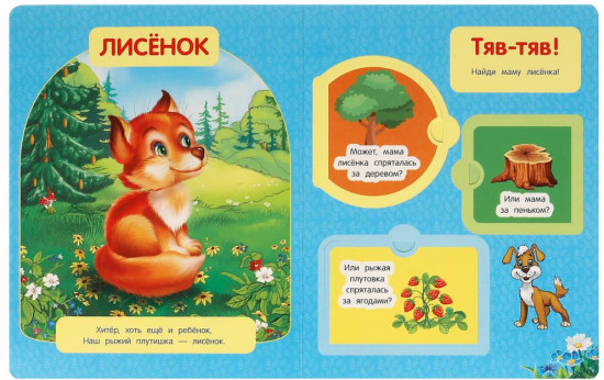 Книжка с окошками «Мамы и малыши»