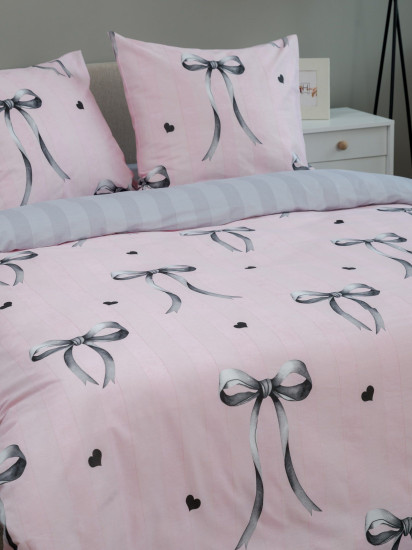 Комплект постельного белья «Бантики серые»