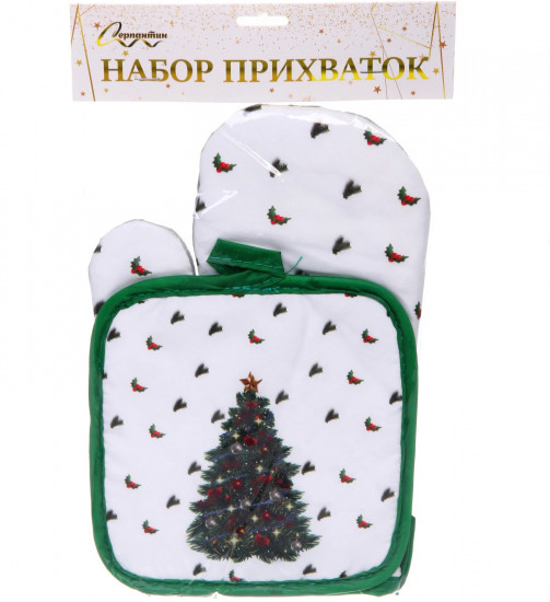 Набор прихваток «Новогодняя красавица»