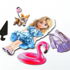 Игра развивающая на магнитах «Модные наряды» - Фото 3