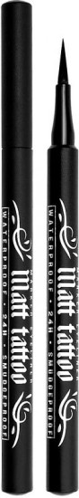 Подводка-фломастер для глаз «Matt tattoo waterproof 24h smudgeproof», оттенок Черный