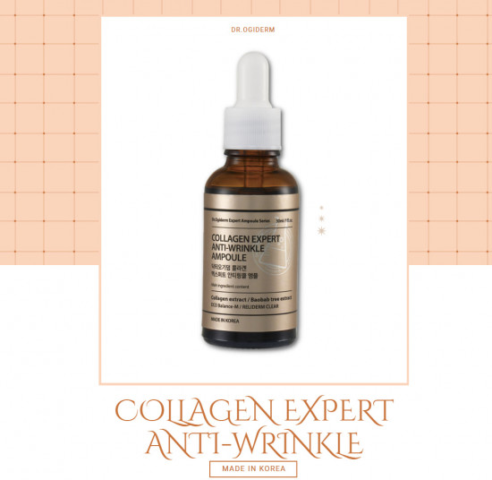 Сыворотка для лица омолаживающая с коллагеном «Collagen Expert Anti-Wrinkle Ampoule»
