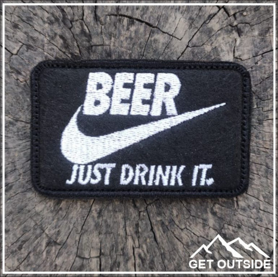 Шеврон «Beer. Just drink it. Пиво — просто пей»