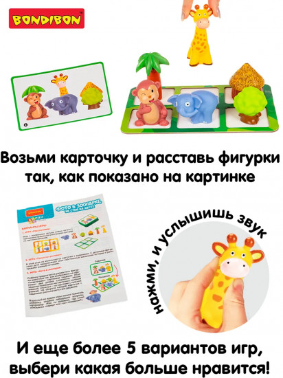 Игра логическая «Фото в зоопарке. Не стой на месте»