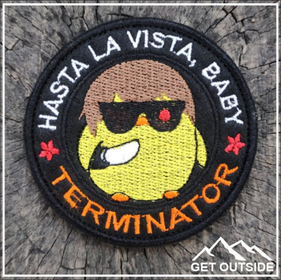 Шеврон «Terminator. Hasta la vista baby. Терминатор. Аста ла виста, бейби»
