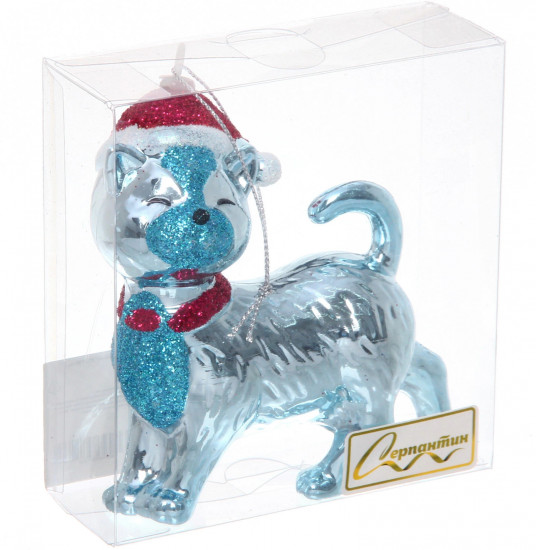 Игрушка елочная «Кошка в колпачке»