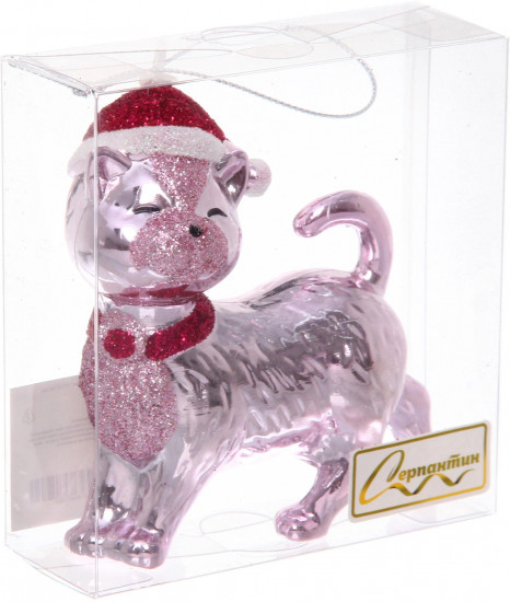 Игрушка елочная «Кошка в колпачке»