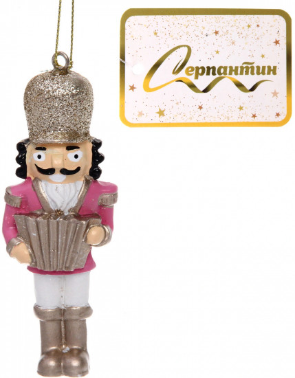 Игрушка елочная «Солдат с баяном»