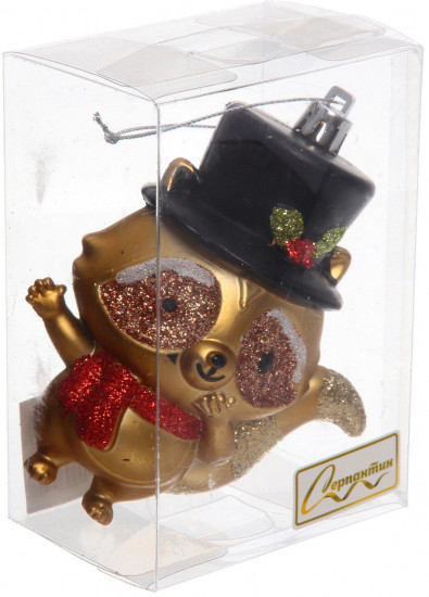 Игрушка елочная «Умный енотик»