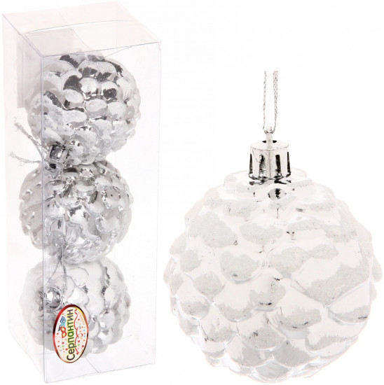 Набор игрушек елочных «Шишки нарядные»