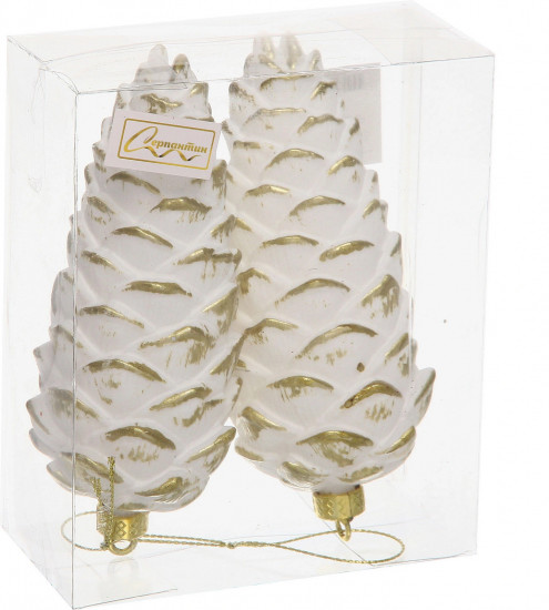 Набор игрушек елочных «Снежные шишки»