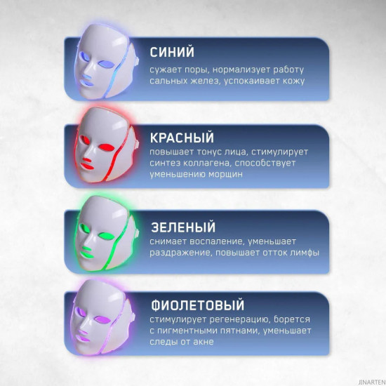 Светодиодная LED-маска для омоложения лица и шеи
