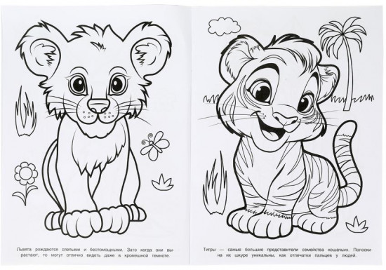 Раскраска «Весёлые зверята»