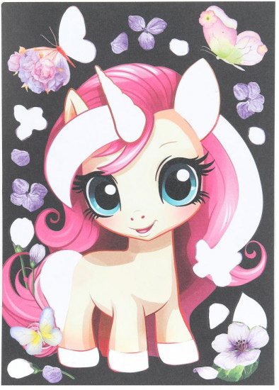 Аппликация из пайеток «Единорог»