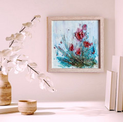 Фактурная авторская картина «Весенние сны» - Фото 1