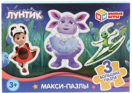Игра-головоломка с фигурными деталями «Лунтик»