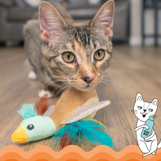 Игрушка для кошек с кошачьей мятой «Утёнок»
