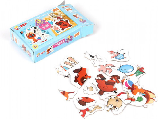 Игра-головоломка с фигурными деталями «Любимые герои»