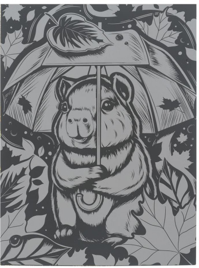 Гравюра «Капибара»