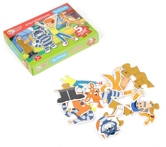 Игра-головоломка с фигурными деталями «Простоквашино»
