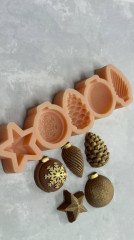 Силиконовый молд «Новогодние игрушки» - Фото 1