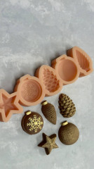 Силиконовый молд «Новогодние игрушки» - Фото 2