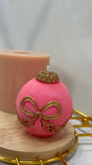 Силиконовый молд ёлочный шар «Бантик» - Фото 1